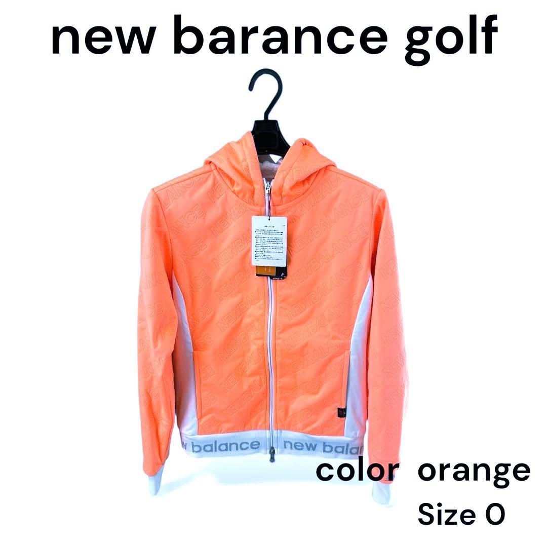 新品未使用タグ付き NB Golf 防風保温 ジップパーカー オレンジ 0