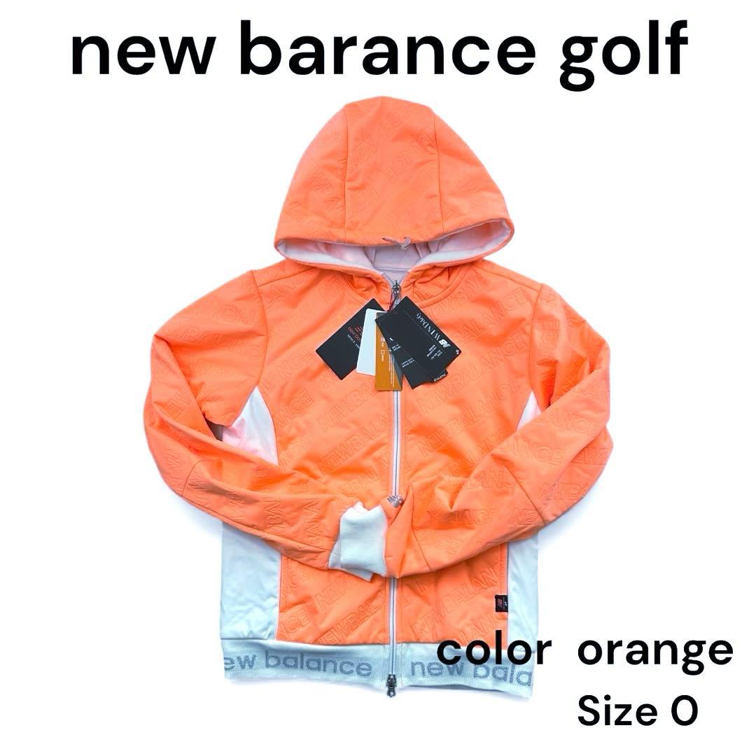 新品未使用タグ付き NB Golf 防風保温 ジップパーカー オレンジ 0