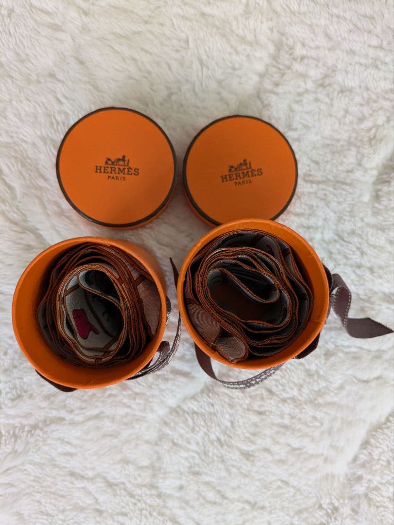 HERMES ツイリー2本セット　馬着