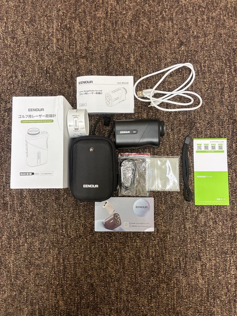 【美品】EENOUR ゴルフ用レーザー距離計　黒　U800+