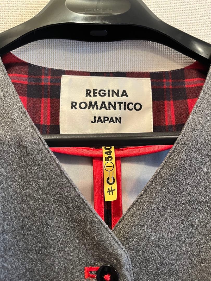 REGINA ROMANTICO チェック柄ノースリーブベスト