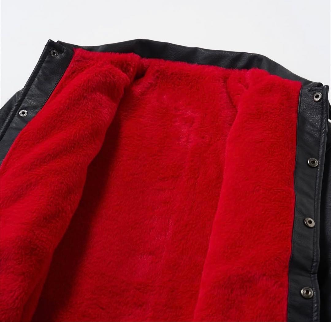 Y*y様 RIPPER FAKE LEATHER COACH JACKET