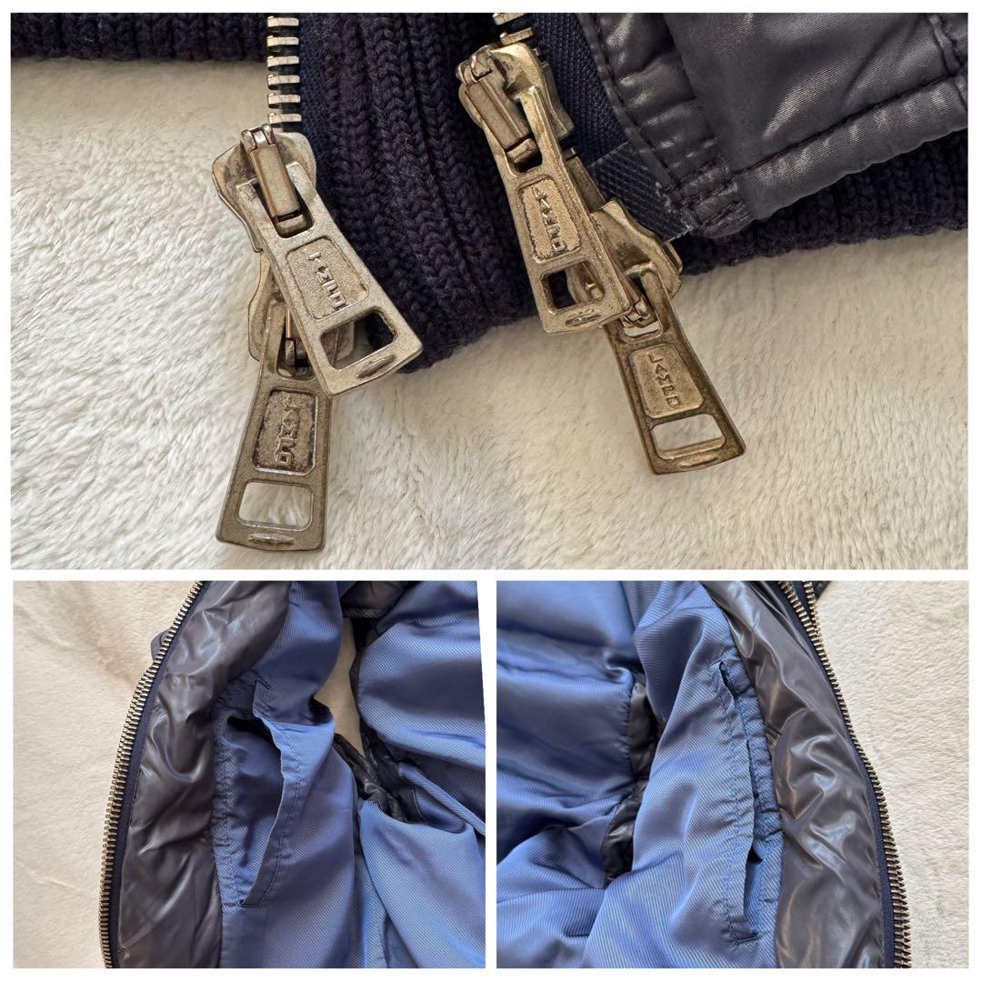 AKM×Edition ダウンベスト レイヤード　ネイビー 日本製 M 極美品