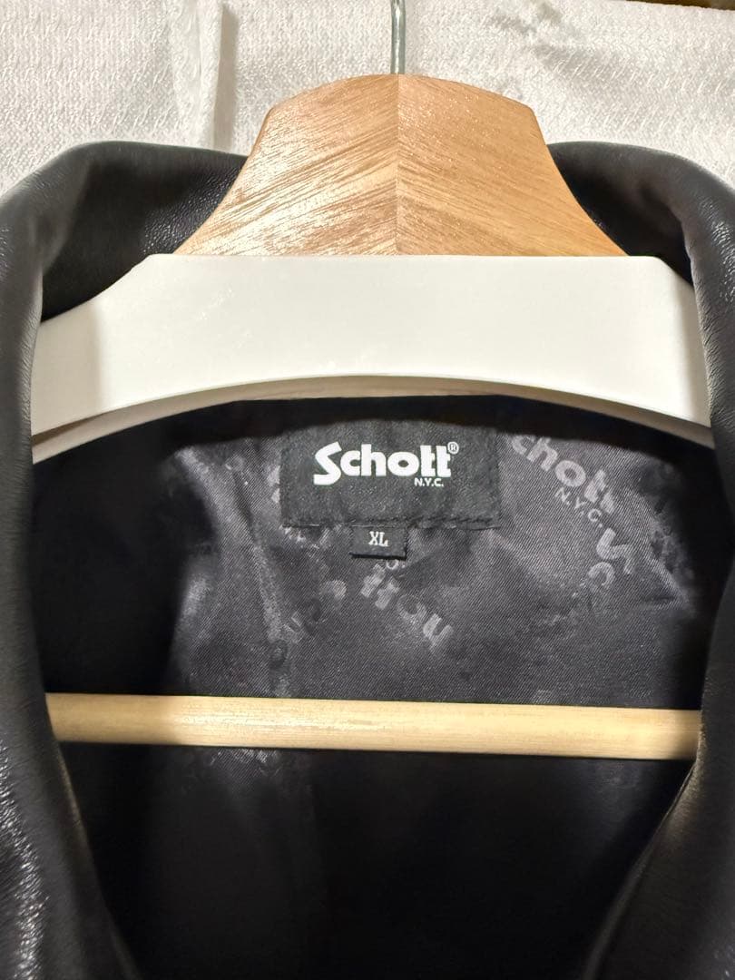 【けい】Schot LEATHER TRACKER JACKET