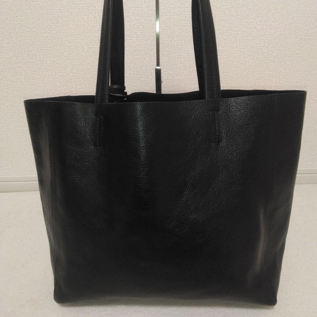 未使用品　ファーストファクトリー　レザー　本革 ブラック トートバッグ