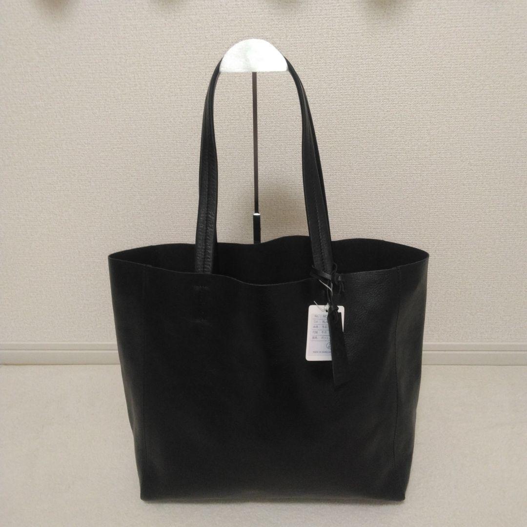 未使用品　ファーストファクトリー　レザー　本革 ブラック トートバッグ