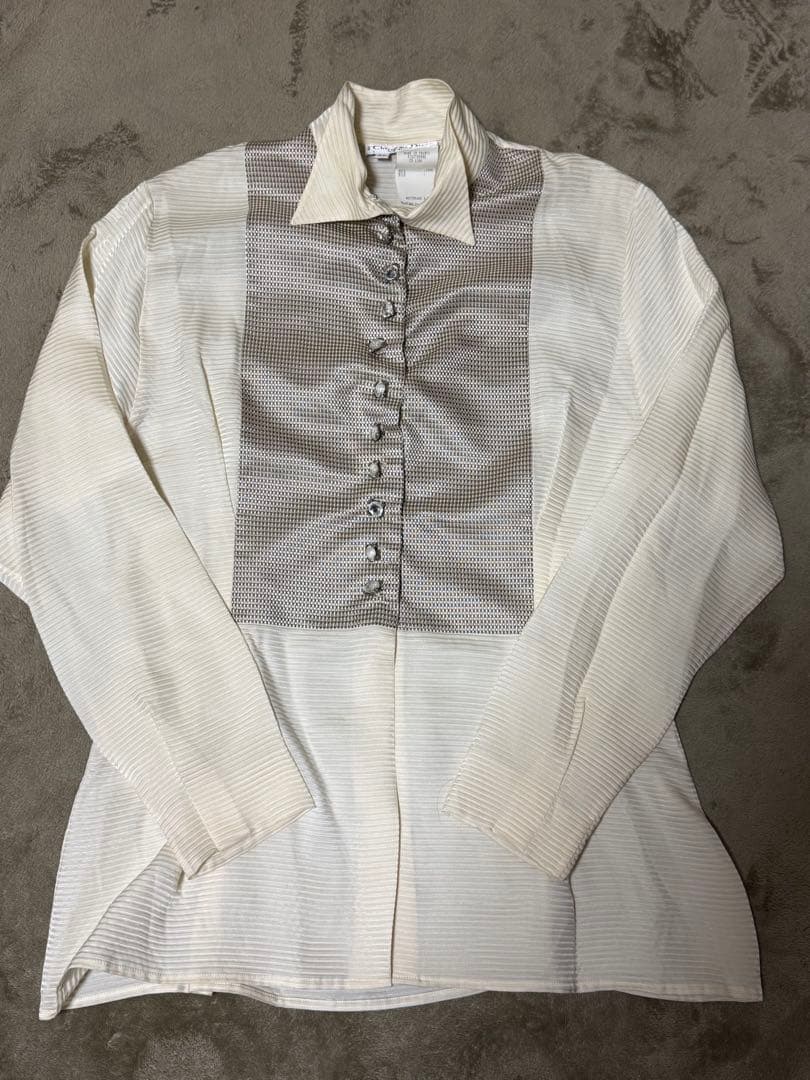 M2 Christian Dior BOUTIQUE size40 シルクシャツ