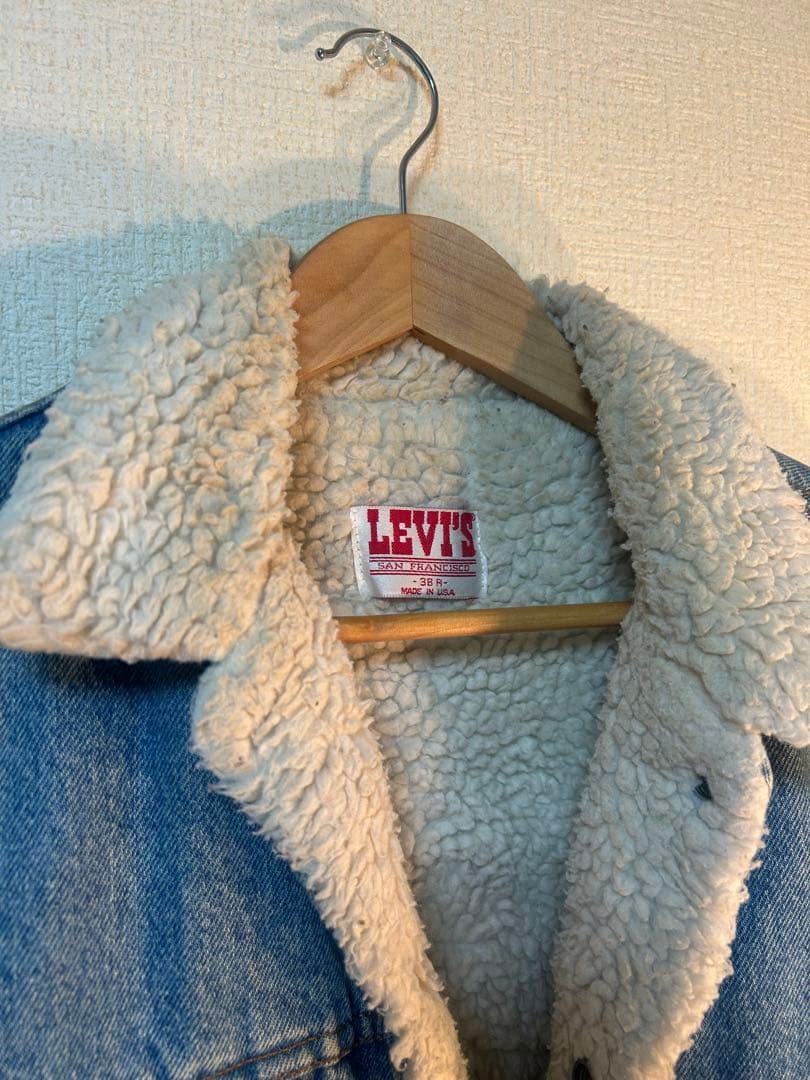 LEVI'S ボア付きデニムジャケット　ボアジャン