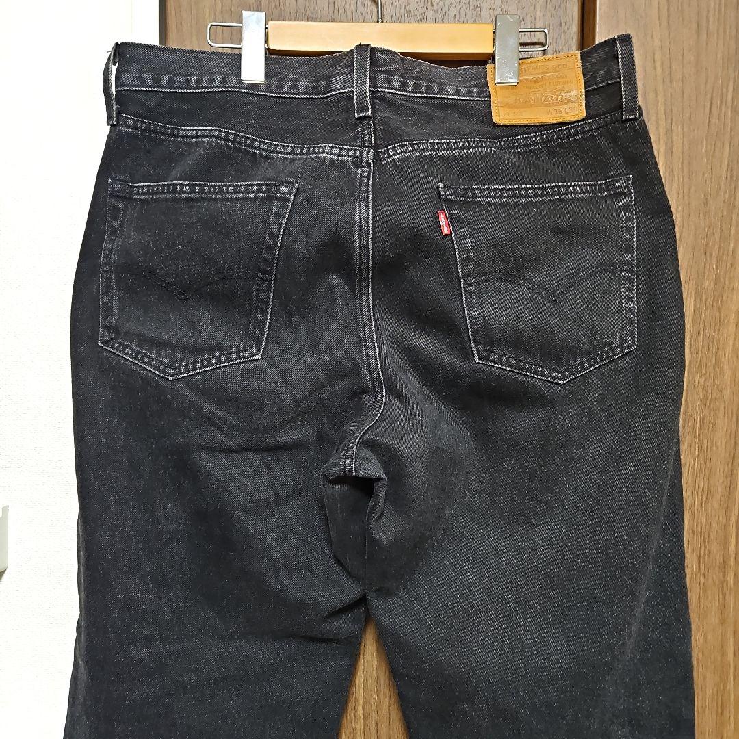 値下✕ Levi's Premium 568 W36L30 美品 ブラックデニム