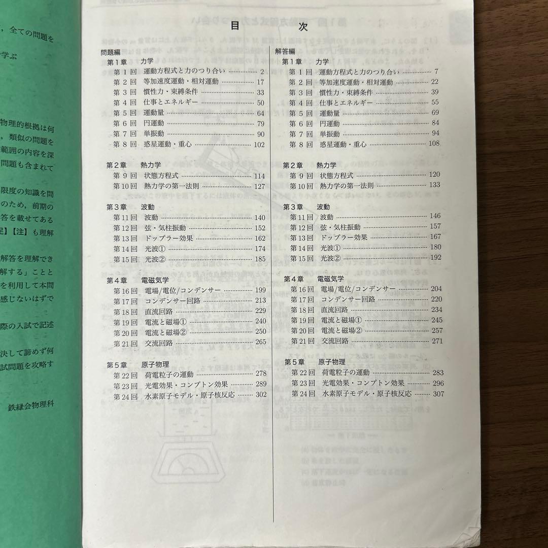 鉄緑会　高3物理発展講座問題集2023