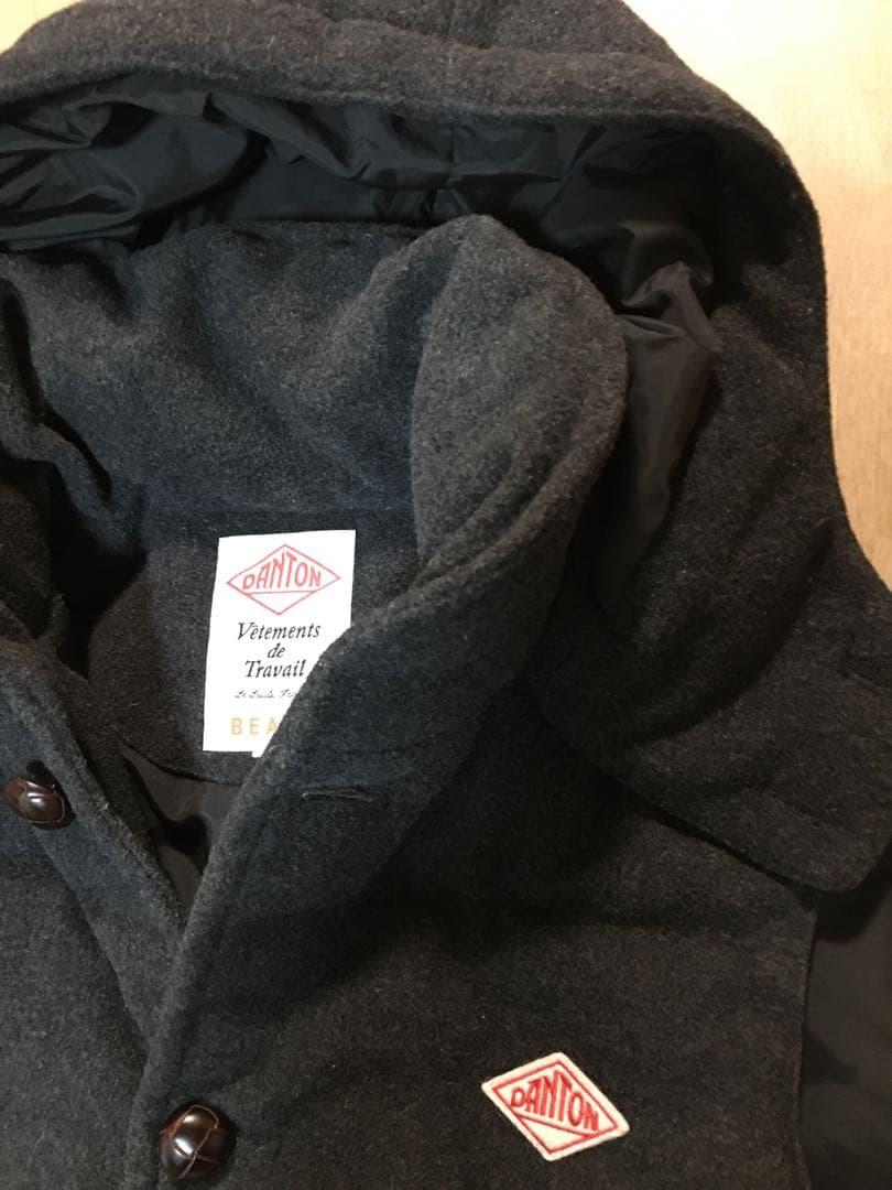 DANTON ×BEAMS ウールモッサダウンベスト