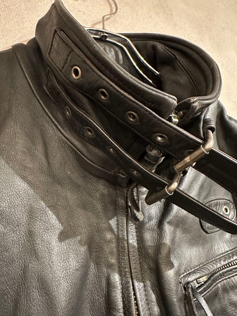 LIUGOO LEATHERS ライダース ジャケット 牛革 ラングリッツレザー