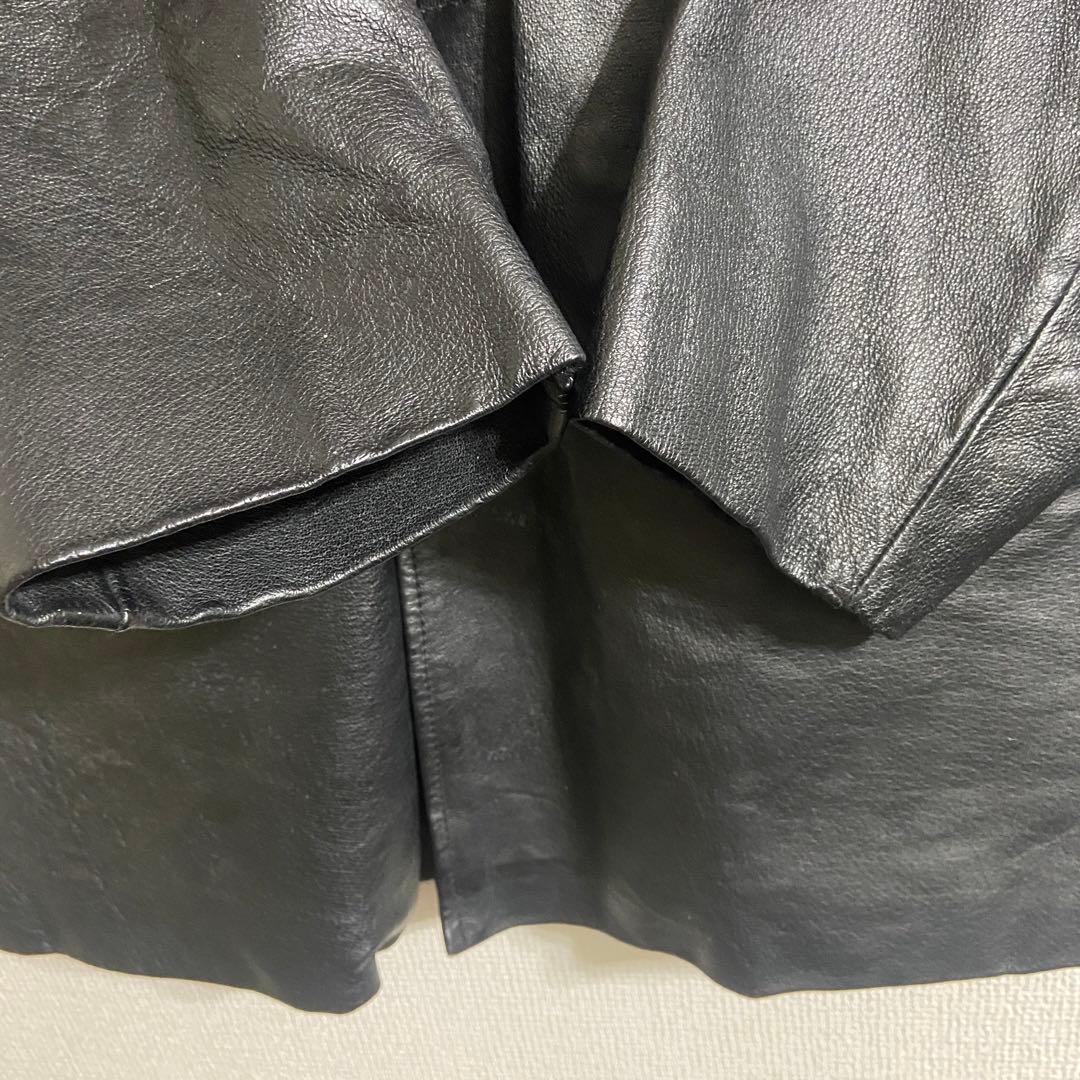 M*8様 90s DIESEL ブラックレザーカーコート Lサイズ 野村訓市