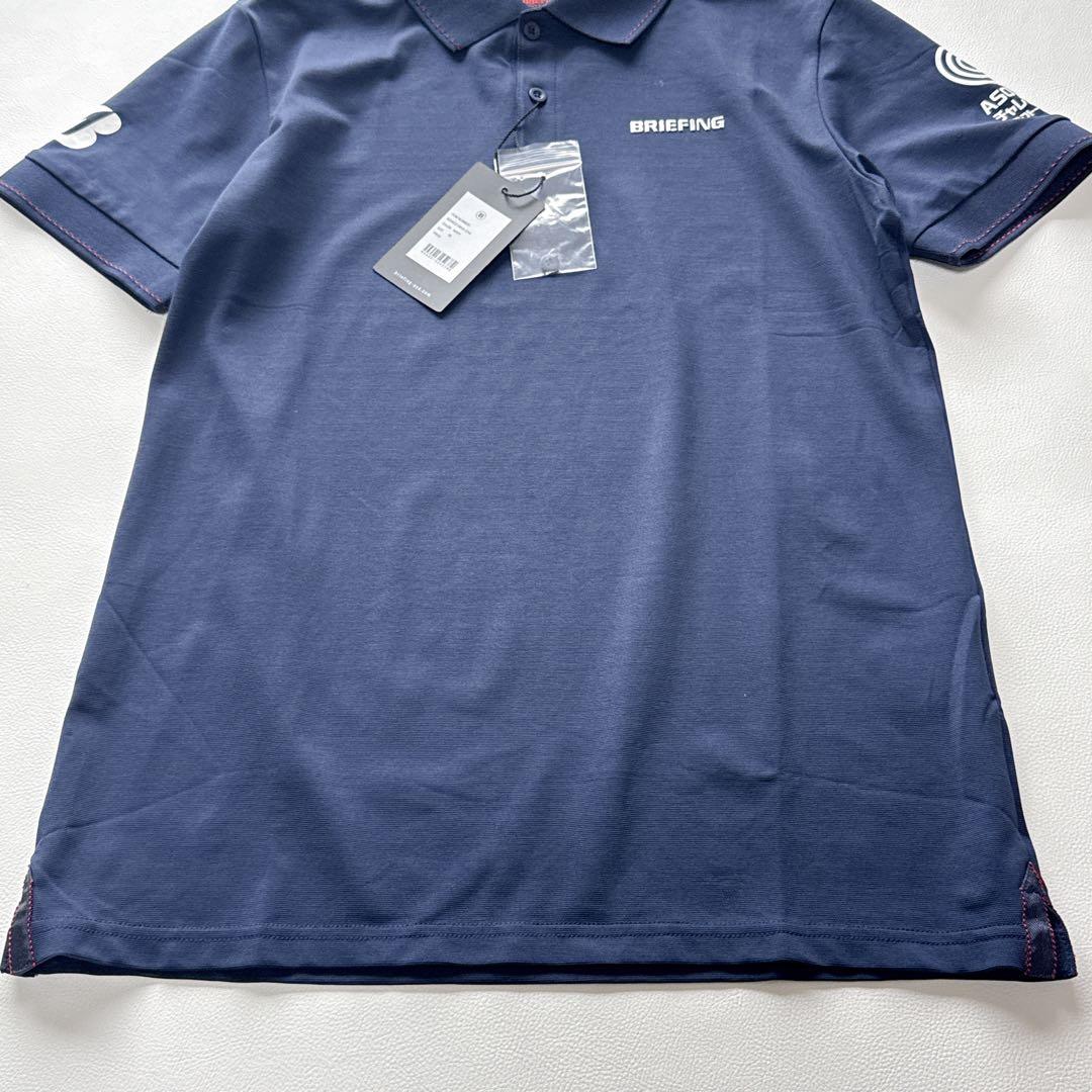 【新品　タグ付き】BRIEFING ネイビー ポロシャツ　ゴルフウェア　ロゴ入り