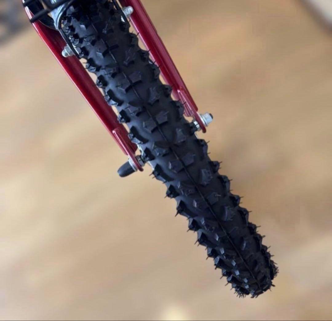 【極美品】Jeep 子供用自転車 16インチ 赤 前カゴ&補助輪付き