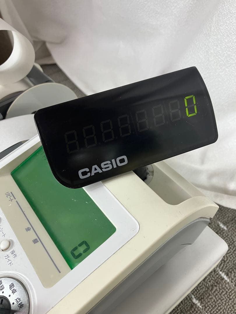 カシオ 電子レジスター TE-2300 本体＋電子名スタンプ RAC-13付き