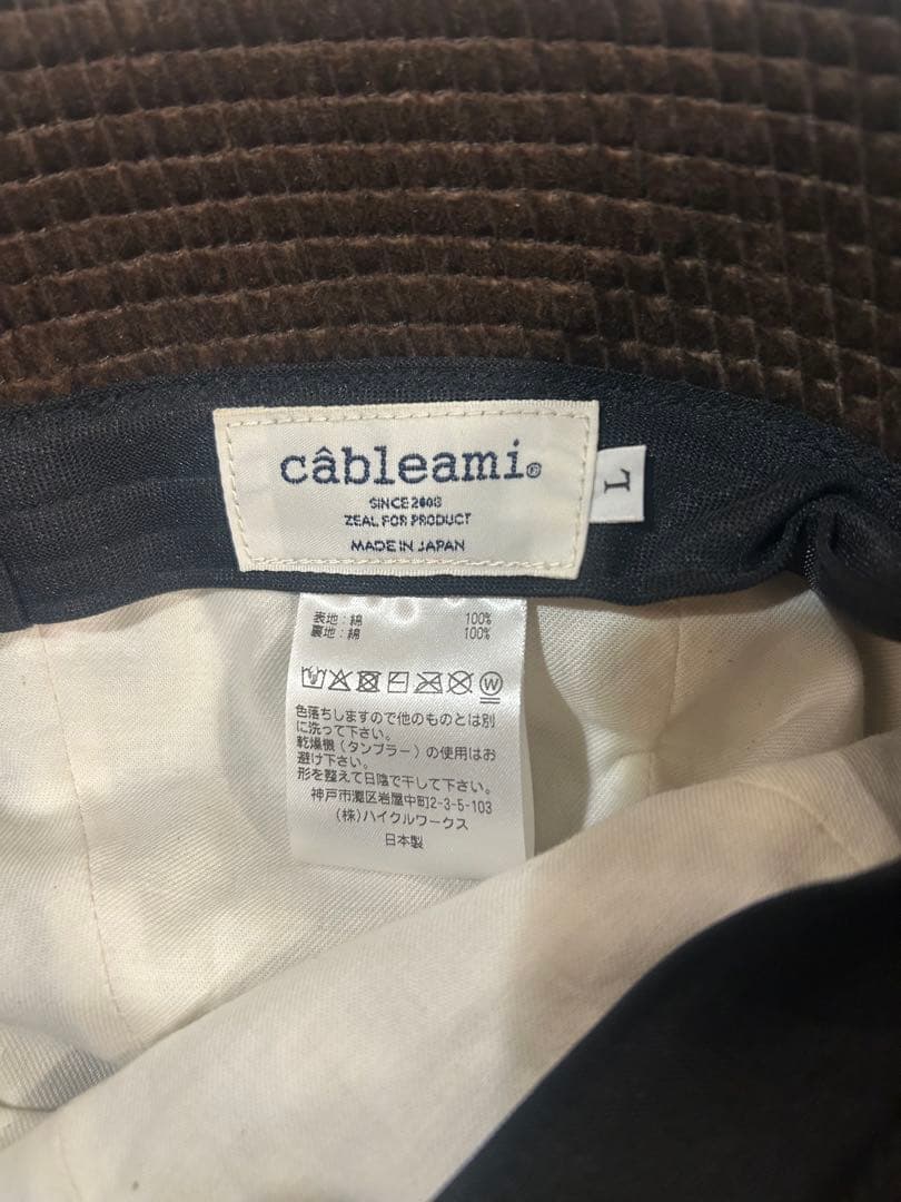 cableami コーデュロイハット リアム ギャラガー liam oasis