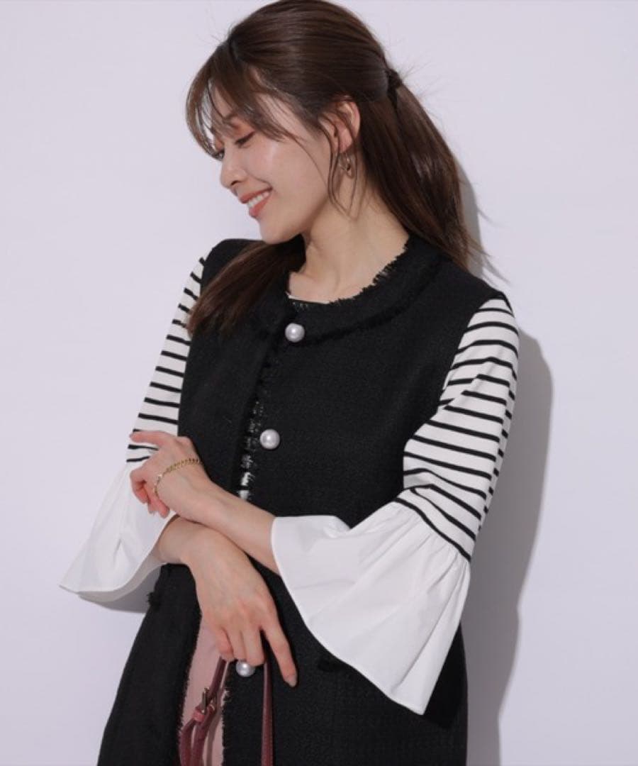 アプワイザー　パール　ウエストシェイプジレ　ツイード