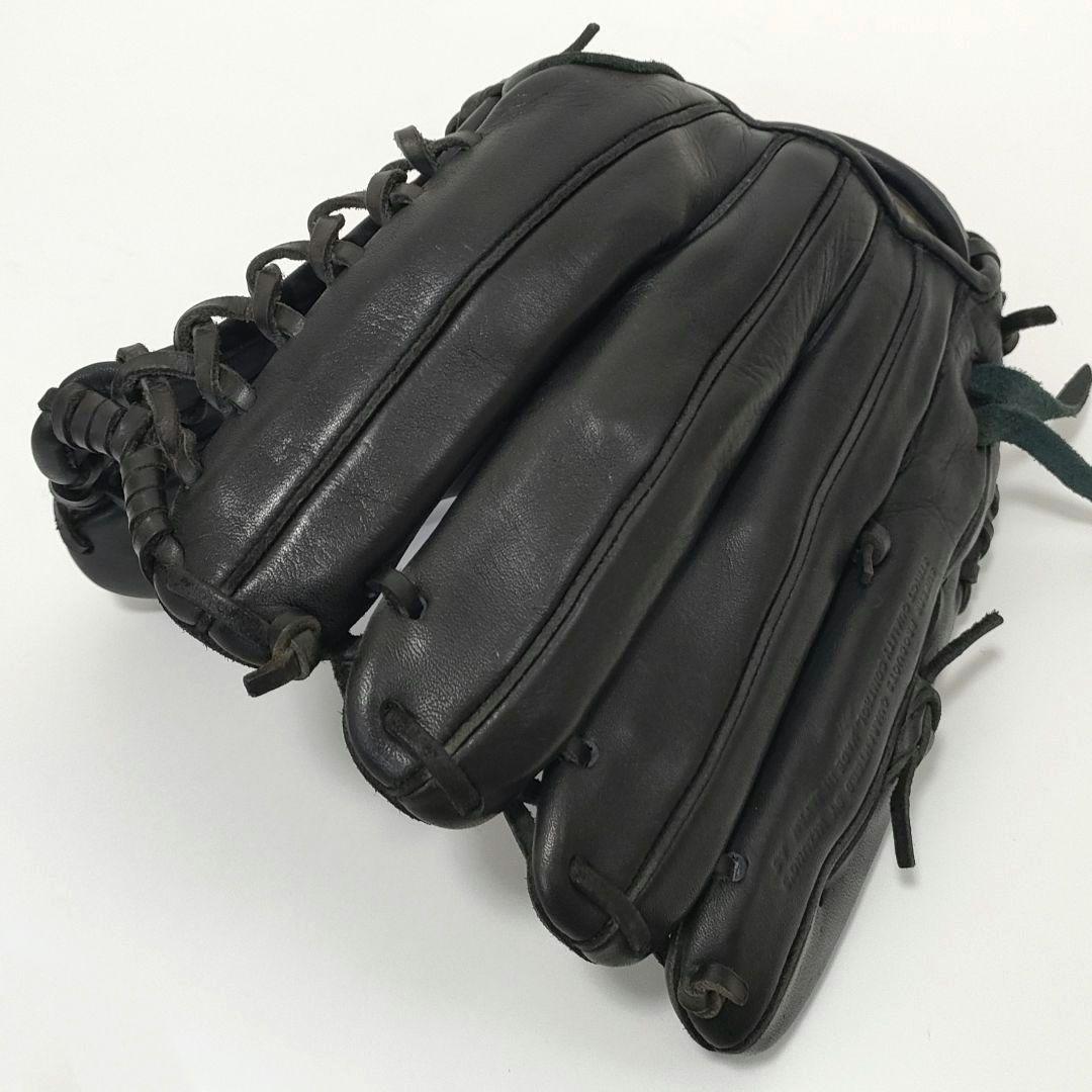 ミズノ　ビューリーグ　軟式　グローブ　プロモデル　Mマーク　外野用　右利き　黒