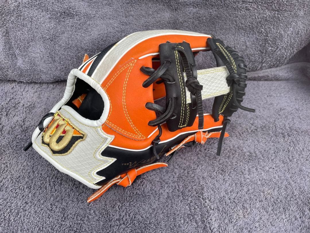 【中古美品/軟式用】Wilsonグローブ内野手用Hウェッブ