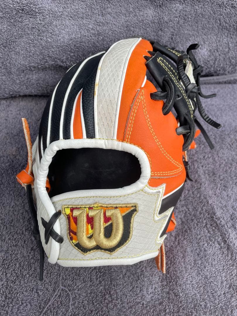 【中古美品/軟式用】Wilsonグローブ内野手用Hウェッブ