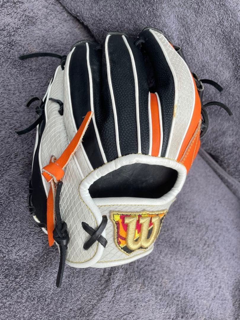 【中古美品/軟式用】Wilsonグローブ内野手用Hウェッブ