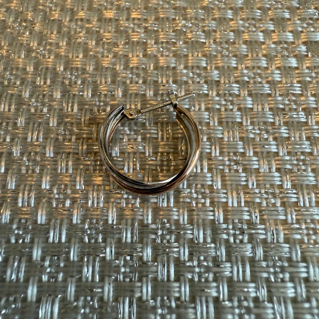 TSUTSUMI ツツミ K10ゴールドピアス(片耳) イエローピンクホワイト