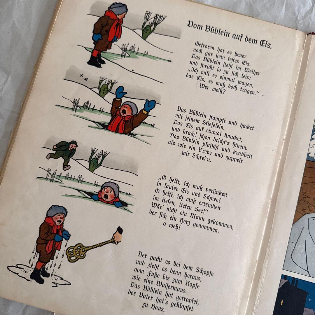 稀少アンティーク可愛い絵本caspariドイツ語　洋書ジャンクジャーナル古書