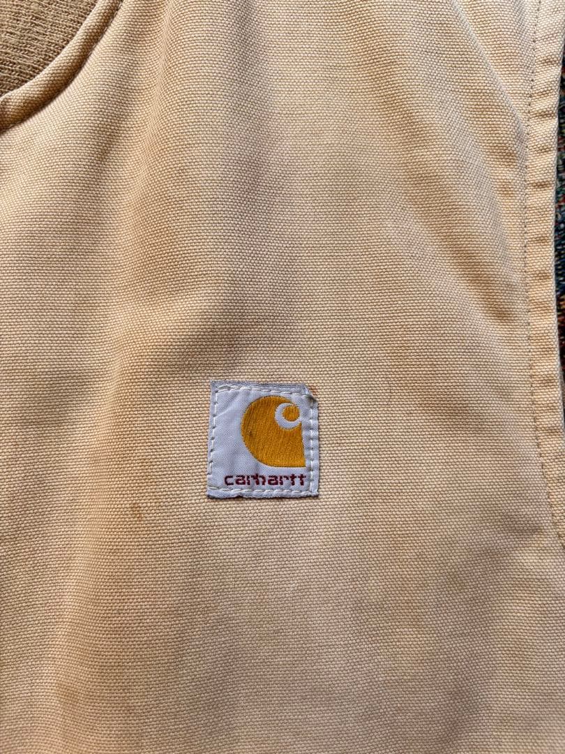 Carhartt カーハート ダックベスト ペイント フェード ベージュワーク
