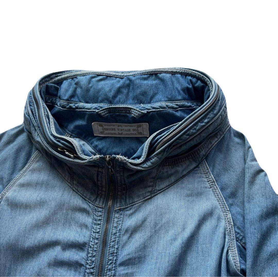 ジャケット・アウター 00s goa Denim Double Zip Hoodie archive