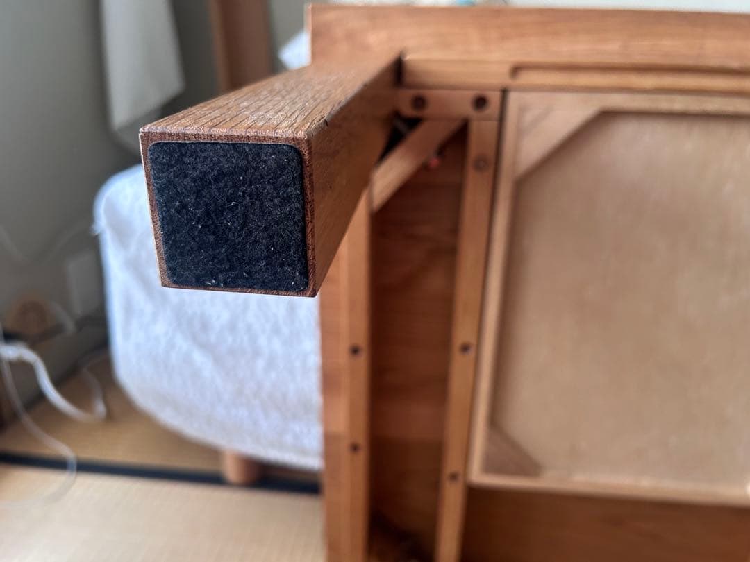 無印良品　ローテーブル　引き出し　オーク