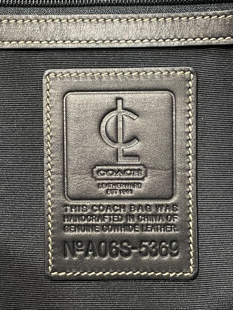 美品✨ コーチCOACH ビジネストートバッグ 2way レザー ブラック