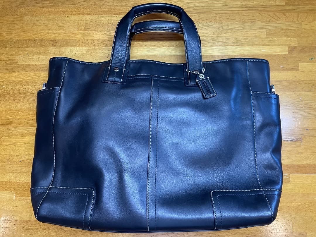 美品✨ コーチCOACH ビジネストートバッグ 2way レザー ブラック