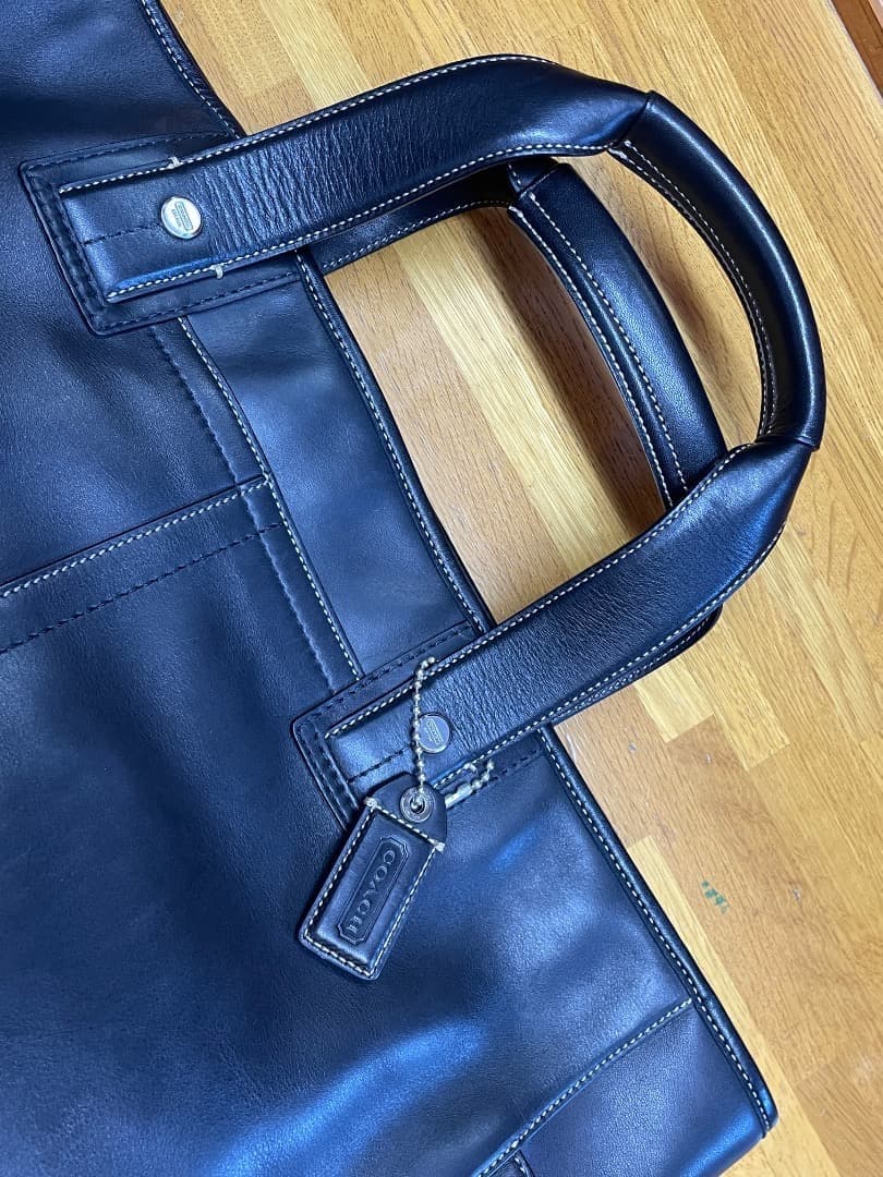 美品✨ コーチCOACH ビジネストートバッグ 2way レザー ブラック