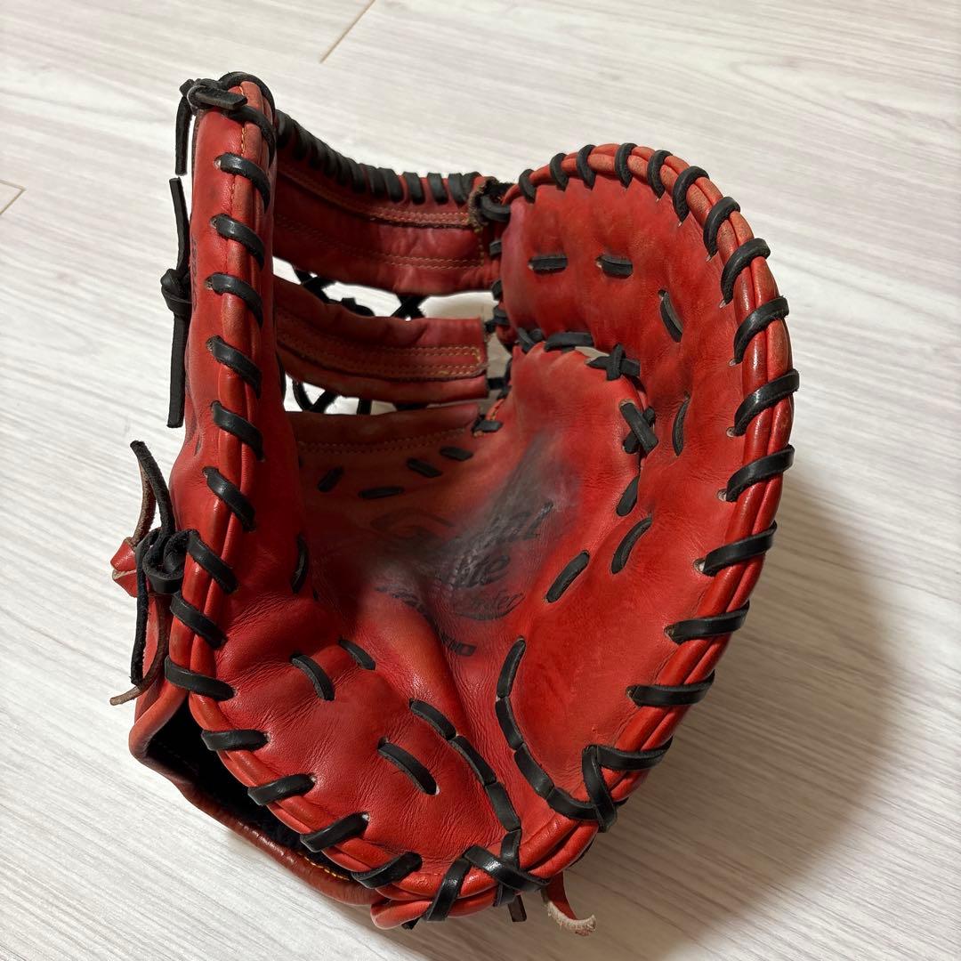 Mizuno 硬式グローブ レッド！