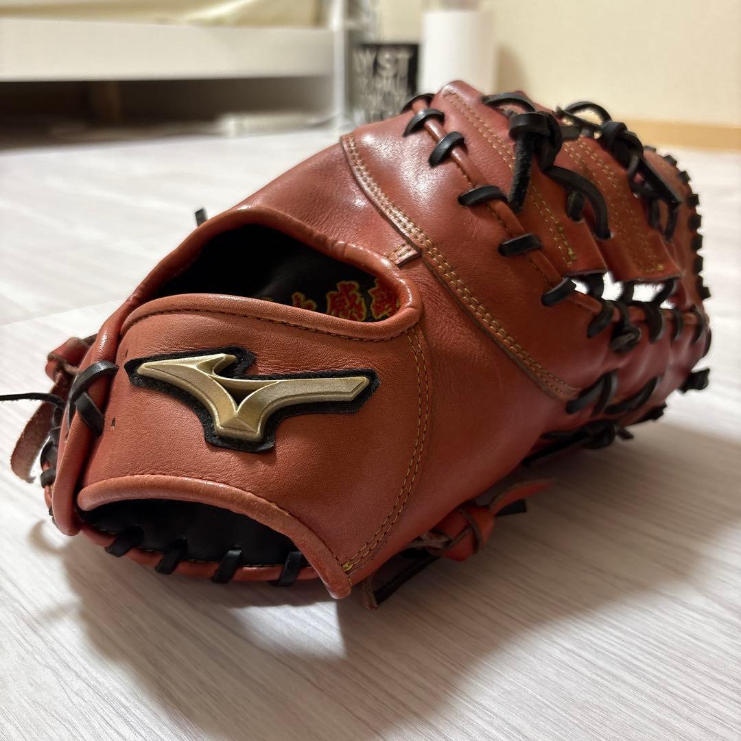 Mizuno 硬式グローブ レッド！