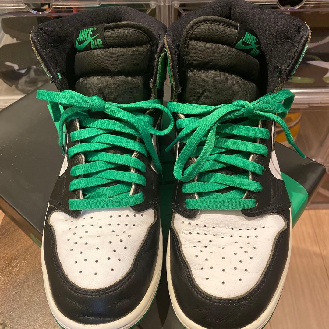 NIKE Air Jordan 1 ブラック/ホワイト/グリーン　26.5cm