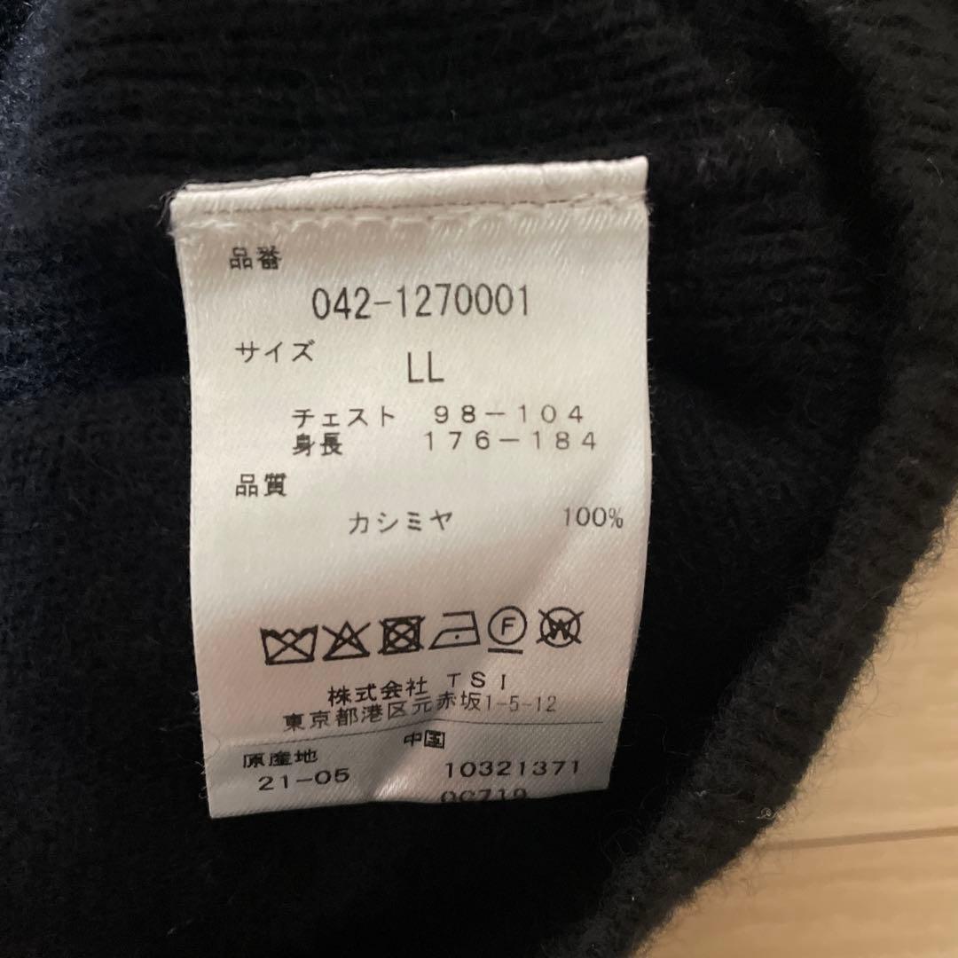St ANDREWS 黒カシミヤニットセーター LL