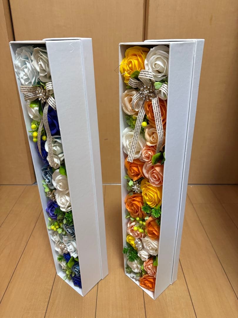 アートフラワー花束2つセット　高さ50cm