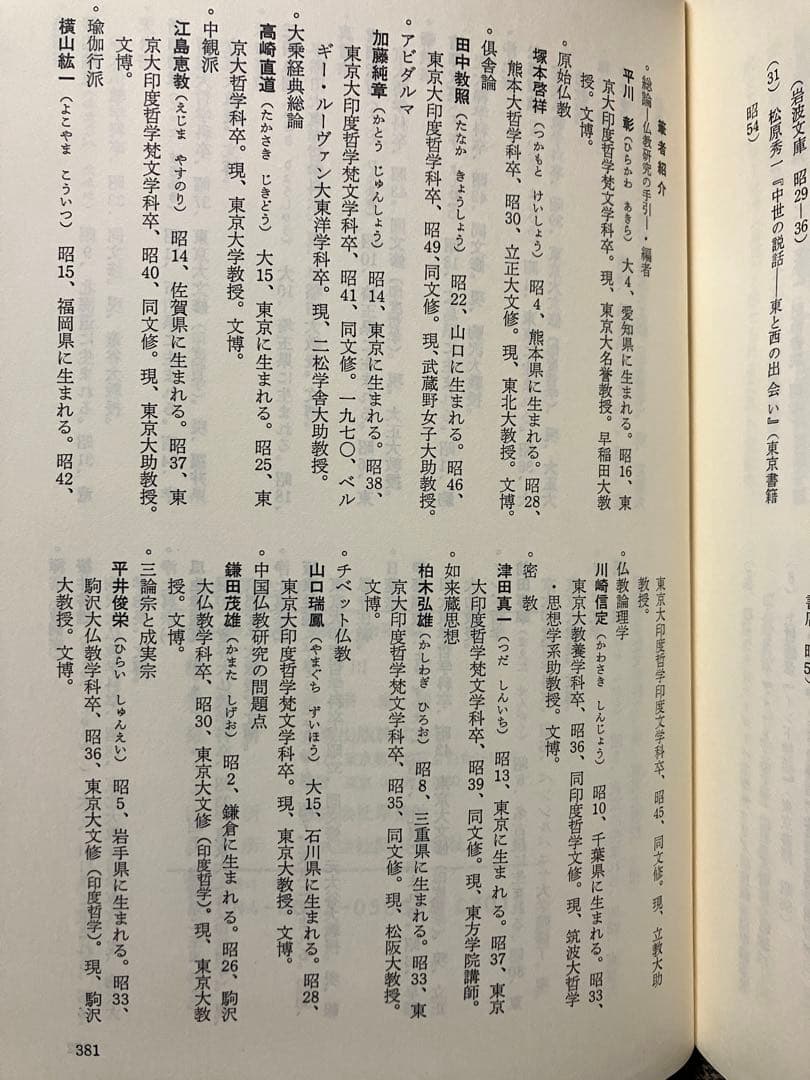 仏教研究入門　平川彰　初版第一刷　未読本文美　山口瑞鳳 高崎直道 鎌田茂雄