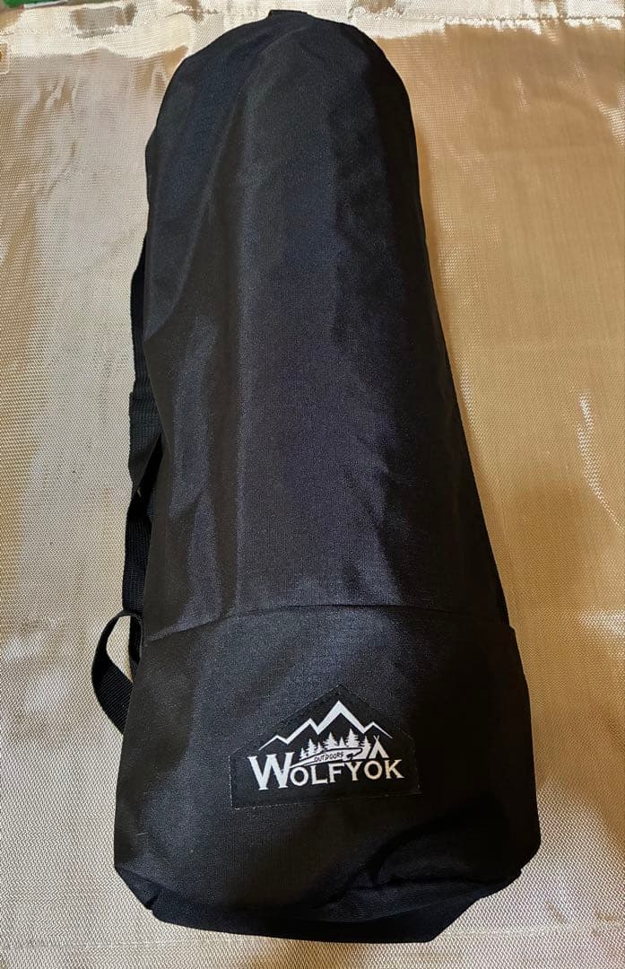 WOLFYOK コット ブラック 収納バッグ付き