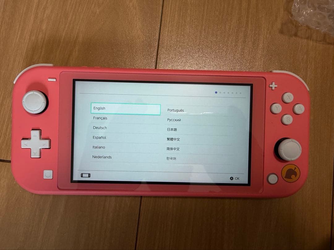 Nintendo Switch Lite ピンク あつまれ しずえ柄　初期化済み