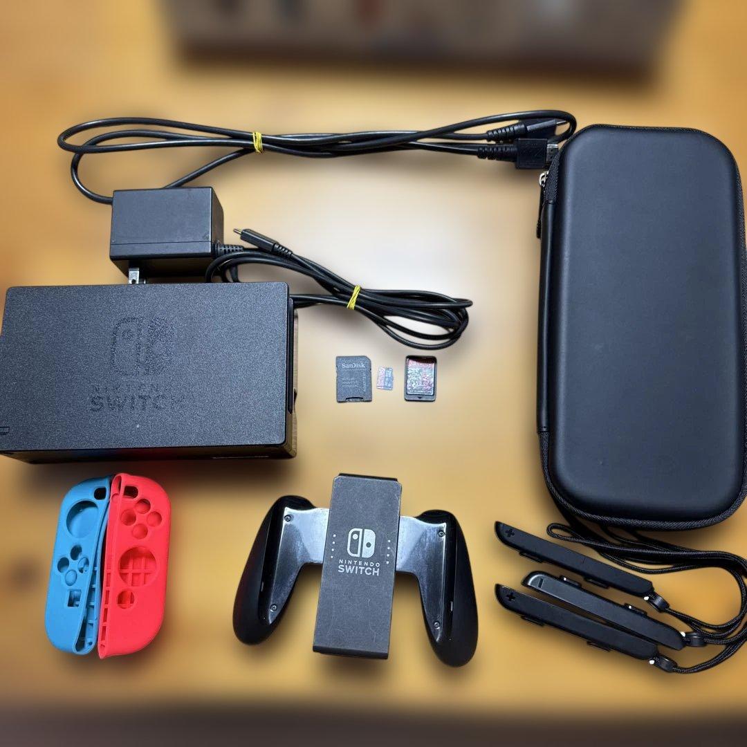 Switch 本体　箱あり、付属品完備、ソフト付