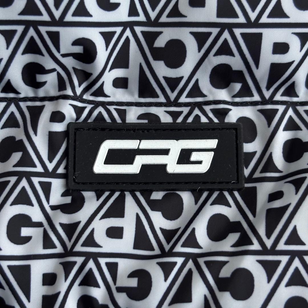 (未使用タグ付) CPGゴルフ スニード ジャケット 総柄 袖ロゴ 中綿