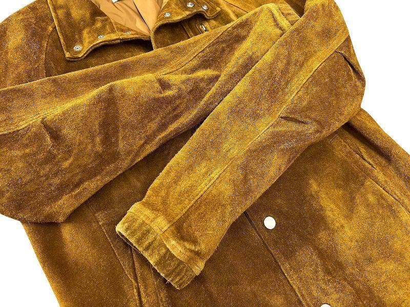 藤井氏着 ノンネイティブ カウ スエード レザー コーチ ジャケット M