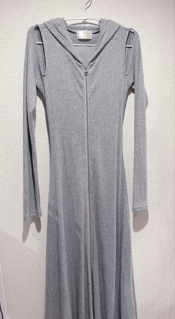 YILON イロン TWINKLE HOODIE OP BLUE グレー
