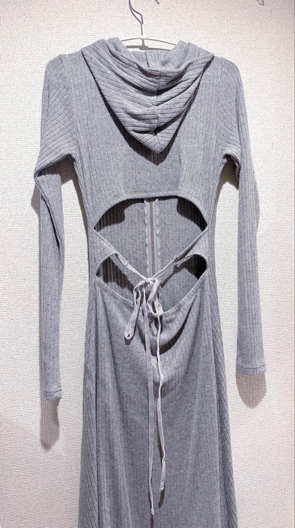 YILON イロン TWINKLE HOODIE OP BLUE グレー