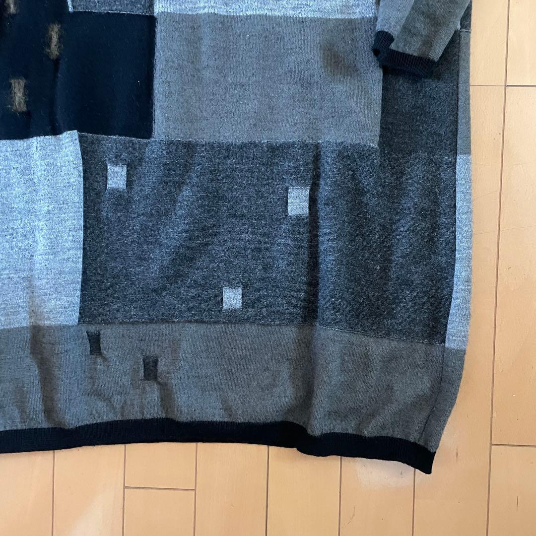 FUGA FUGA パッチワークニットワンピース