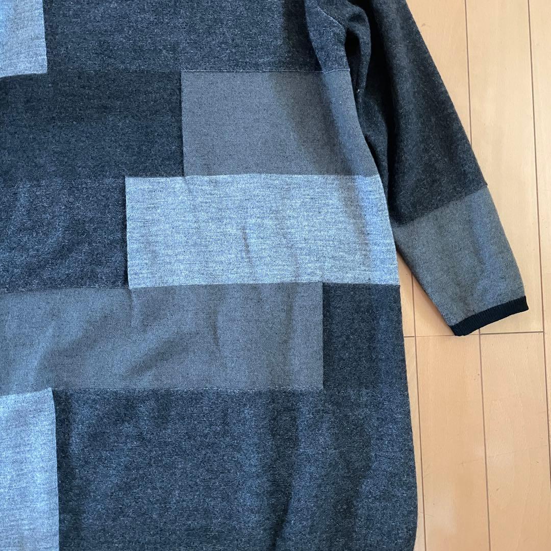 FUGA FUGA パッチワークニットワンピース