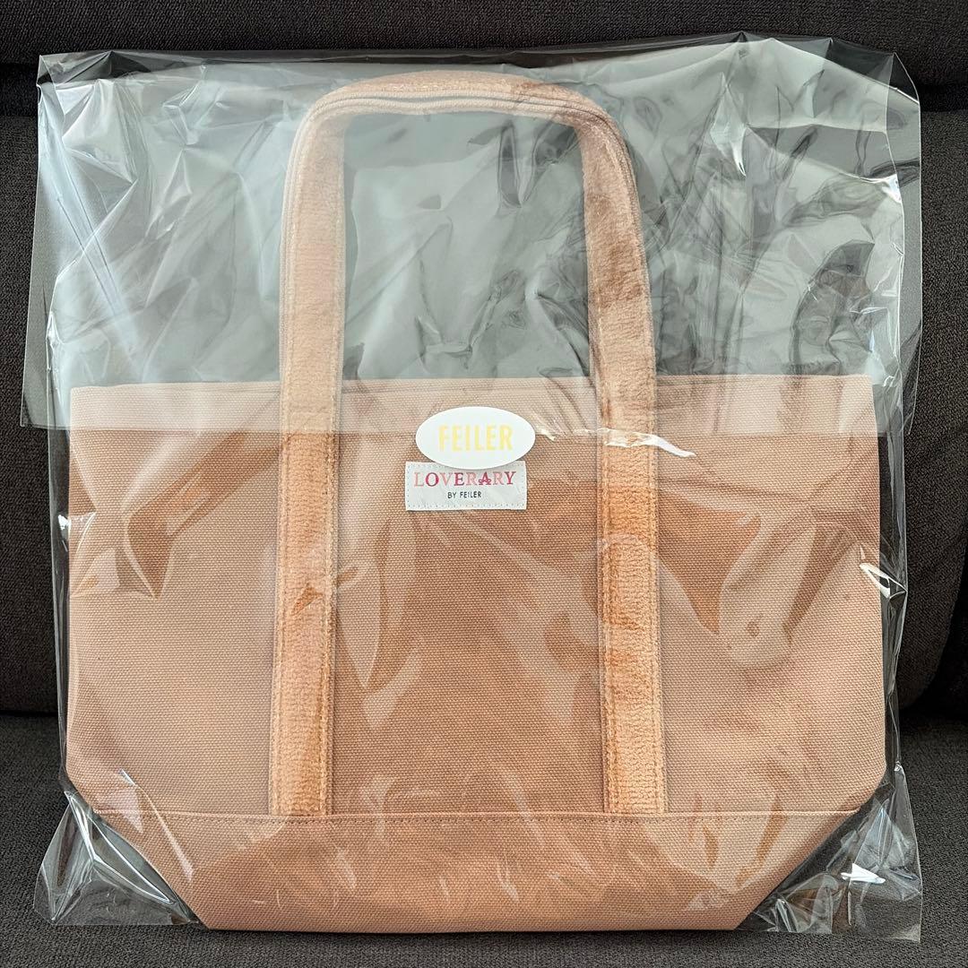 【新品】フェイラー オールドテディ ワッペントートバッグ ベージュ　L